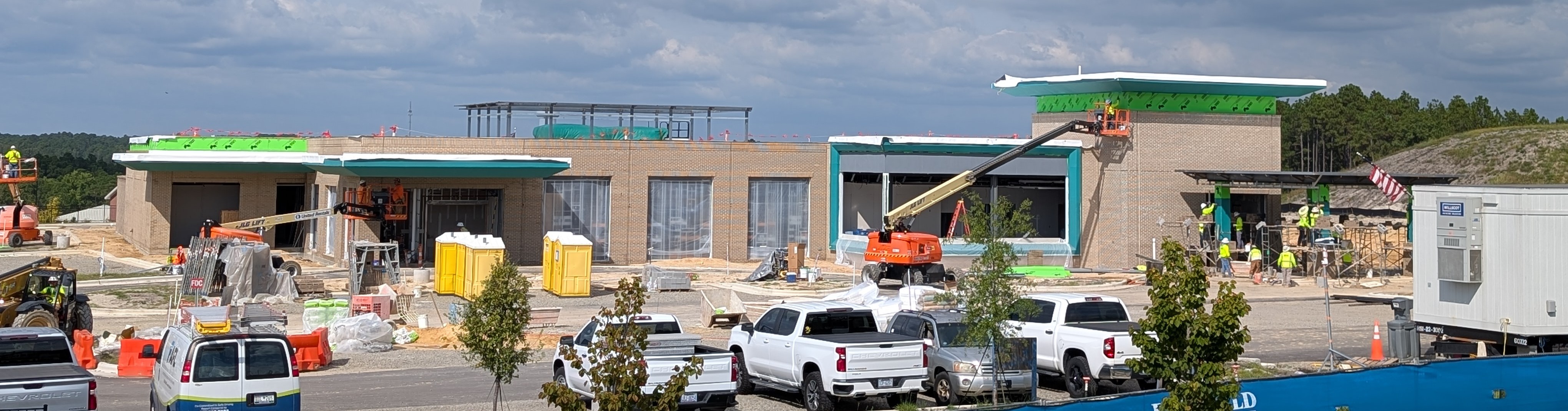 Image of Southern Pines Orthopaedic Surgery Center under construction